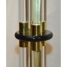 LAMPADA TERRA PLEXIGLASS OTTONE 1960 DESIGN STILE Romeo Rega VINTAGE FLOOR LAMP