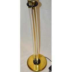 LAMPADA TERRA PLEXIGLASS OTTONE 1960 DESIGN STILE Romeo Rega VINTAGE FLOOR LAMP