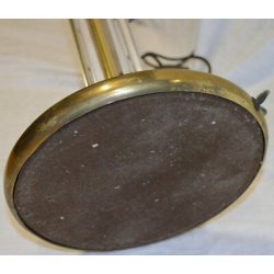 LAMPADA TERRA PLEXIGLASS OTTONE 1960 DESIGN STILE Romeo Rega VINTAGE FLOOR LAMP