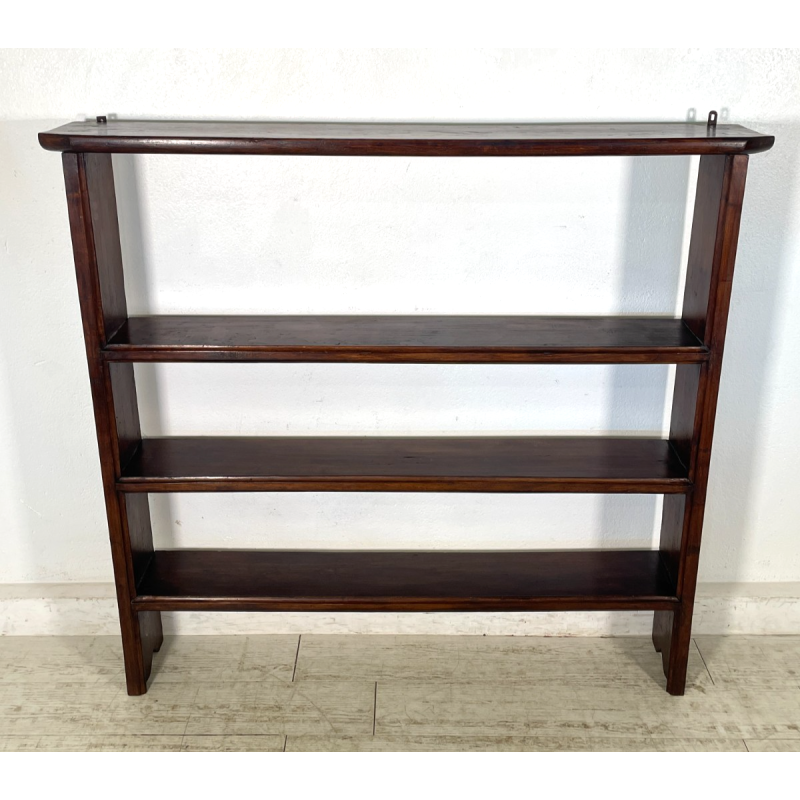 ANTICA PIATTAIA ETAGERE legno PIOPPO EPOCA '800 MOBILE libreria ALZATA mensole