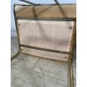 COPPIA SEDIE VINTAGE WILLY RIZZO ALCANTARA METALLO CROMATO DORATO 1970 DESIGN