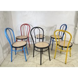 LOTTO 6 SEDIE THONET VIENNA RISTORANTE CHAIR PRANZO BAR CHIOSCO ANNI 2000