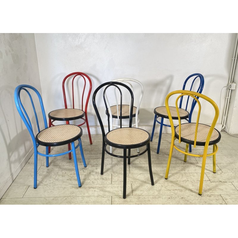 LOTTO 6 SEDIE THONET VIENNA RISTORANTE CHAIR PRANZO BAR CHIOSCO ANNI 2000