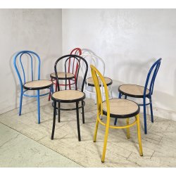 LOTTO 6 SEDIE THONET VIENNA RISTORANTE CHAIR PRANZO BAR CHIOSCO ANNI 2000