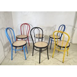 LOTTO 6 SEDIE THONET VIENNA RISTORANTE CHAIR PRANZO BAR CHIOSCO ANNI 2000