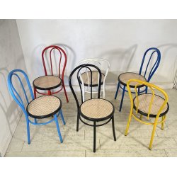 LOTTO 6 SEDIE THONET VIENNA RISTORANTE CHAIR PRANZO BAR CHIOSCO ANNI 2000