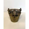 COMPLETO vecchia PILA PESI di NORIMBERGA bilancia FARMACIA bronzo h 9 cm (7+1)
