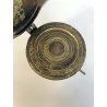 COMPLETO vecchia PILA PESI di NORIMBERGA bilancia FARMACIA bronzo h 9 cm (7+1)