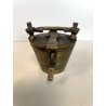 COMPLETO vecchia PILA PESI di NORIMBERGA bilancia FARMACIA bronzo h 9 cm (7+1)