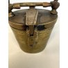 COMPLETO vecchia PILA PESI di NORIMBERGA bilancia FARMACIA bronzo h 9 cm (7+1)