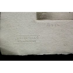 SERIGRAFIA ACQUERELLATA LITOGRAFIA ARTE DISEGNO EPOCA MADRE BIMBO MATERNITA