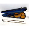 ANTICO VIOLINO da STUDIO COPPIA ARCHETTI CUSTODIA LEGNO DA RESTAURARE META' 900