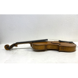 ANTICO VIOLINO da STUDIO COPPIA ARCHETTI CUSTODIA LEGNO DA RESTAURARE META' 900