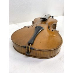 ANTICO VIOLINO da STUDIO COPPIA ARCHETTI CUSTODIA LEGNO DA RESTAURARE META' 900