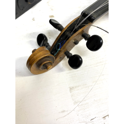 ANTICO VIOLINO da STUDIO COPPIA ARCHETTI CUSTODIA LEGNO DA RESTAURARE META' 900