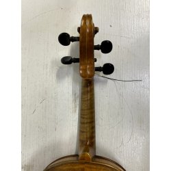 ANTICO VIOLINO da STUDIO COPPIA ARCHETTI CUSTODIA LEGNO DA RESTAURARE META' 900