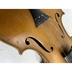 ANTICO VIOLINO da STUDIO COPPIA ARCHETTI CUSTODIA LEGNO DA RESTAURARE META' 900