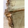 ANTICO TABERNACOLO LIGNEO SCOLPITO LACCATO VERDE CHERUBINI DORATI BAROCCO XVII