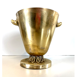 COPPA PORTA GHIACCIO ICE BUCKET DESIGN ATTR Gio Ponti CASA e GIARDINO OTTONE '40