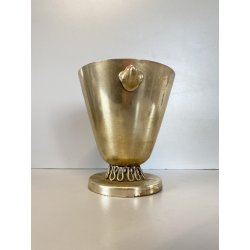 COPPA PORTA GHIACCIO ICE BUCKET DESIGN ATTR Gio Ponti CASA e GIARDINO OTTONE '40