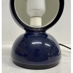 ABATJOUR DESIGN Eclisse Artemide Vico Magistretti LAMPADA TAVOLO BLU VINTAGE
