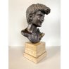 SCULTURA BRONZO FIRMATA De Martino PASTORELLO SCUGNIZZO RAGAZZO BASE MARMO 32 cm