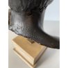 SCULTURA BRONZO FIRMATA De Martino PASTORELLO SCUGNIZZO RAGAZZO BASE MARMO 32 cm
