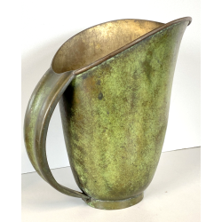 ANTICA BROCCA VERSATOIO  Art Decò  Accet.ni Bologna BRONZO PATINA ANNI '30