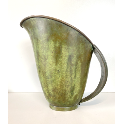 ANTICA BROCCA VERSATOIO  Art Decò  Accet.ni Bologna BRONZO PATINA ANNI '30