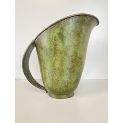 ANTICA BROCCA VERSATOIO  Art Decò  Accet.ni Bologna BRONZO PATINA ANNI '30