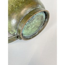 ANTICA BROCCA VERSATOIO  Art Decò  Accet.ni Bologna BRONZO PATINA ANNI '30