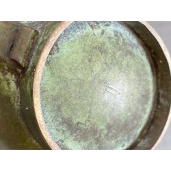 ANTICA BROCCA VERSATOIO  Art Decò  Accet.ni Bologna BRONZO PATINA ANNI '30