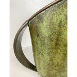 ANTICA BROCCA VERSATOIO  Art Decò  Accet.ni Bologna BRONZO PATINA ANNI '30