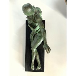 SCULTURA BRONZO "Le Cabinet Antropomorphique" SALVATOR DALI' SURREALISMO RIPROD.
