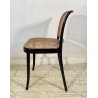 SEDIA VINTAGE STILE THONET modello 811 PAGLIA VIENNA LEGNO LACCATO NERO
