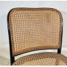 SEDIA VINTAGE STILE THONET modello 811 PAGLIA VIENNA LEGNO LACCATO NERO