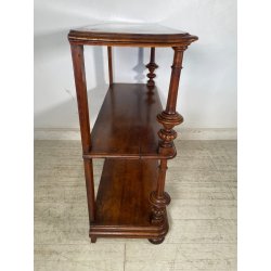 ANTICA ETAGERE legno noce EPOCA '800 MOBILE libreria ALZATA mensola consolle