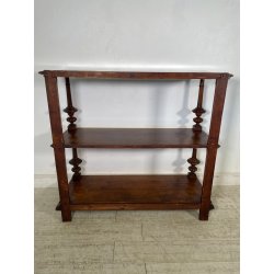 ANTICA ETAGERE legno noce EPOCA '800 MOBILE libreria ALZATA mensola consolle