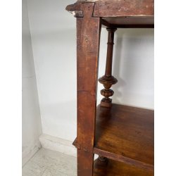 ANTICA ETAGERE legno noce EPOCA '800 MOBILE libreria ALZATA mensola consolle