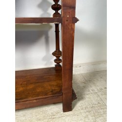 ANTICA ETAGERE legno noce EPOCA '800 MOBILE libreria ALZATA mensola consolle