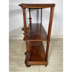 ANTICA ETAGERE legno noce EPOCA '800 MOBILE libreria ALZATA mensola consolle
