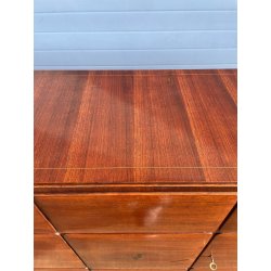GRANDE CREDENZA VINTAGE ANNI 60 PAOLO BUFFA 5 ANTE SIDEBOARD CABINET INTARSIATA
