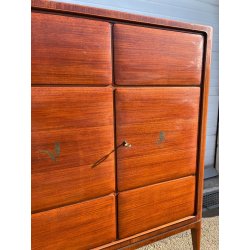 GRANDE CREDENZA VINTAGE ANNI 60 PAOLO BUFFA 5 ANTE SIDEBOARD CABINET INTARSIATA