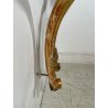 ANTICA CONSOLLE BAROCCA EPOCA 800 LEGNO SCOLPITO FOGLIA ORO STOFFA ROSSA ENTRATA
