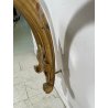 ANTICA CONSOLLE BAROCCA EPOCA 800 LEGNO SCOLPITO FOGLIA ORO STOFFA ROSSA ENTRATA