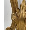 ANTICA CONSOLLE BAROCCA EPOCA 800 LEGNO SCOLPITO FOGLIA ORO STOFFA ROSSA ENTRATA