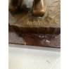 ANTICA SCULTURA LEGNO Aurelio Bossi FIGURA DONNA PORTATRICE D'ACQUA PRIMO '900