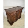 ANTICA GRANDE CREDENZA BAROCCA EPOCA 1600 LEGNO NOCE CASSETTI ANTE RIPIANI OLD