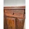 ANTICA GRANDE CREDENZA BAROCCA EPOCA 1600 LEGNO NOCE CASSETTI ANTE RIPIANI OLD
