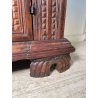 ANTICA GRANDE CREDENZA BAROCCA EPOCA 1600 LEGNO NOCE CASSETTI ANTE RIPIANI OLD